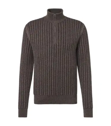 Agnona Cashmere, wool, and silk half-zip sweater | Thumbnail 1 Agnona Cashmere, wool, and silk half-zip sweater | Thumbnail 1
