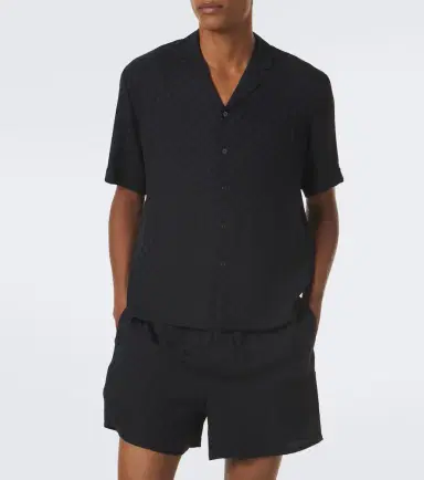 Gucci GG jacquard silk bowling shirt | Thumbnail 4 Gucci GG jacquard silk bowling shirt | Thumbnail 4