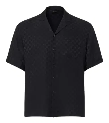 Gucci GG jacquard silk bowling shirt | Thumbnail 1 Gucci GG jacquard silk bowling shirt | Thumbnail 1
