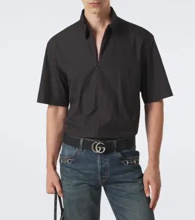 Gucci GG cotton poplin shirt | Thumbnail 4 Gucci GG cotton poplin shirt | Thumbnail 4