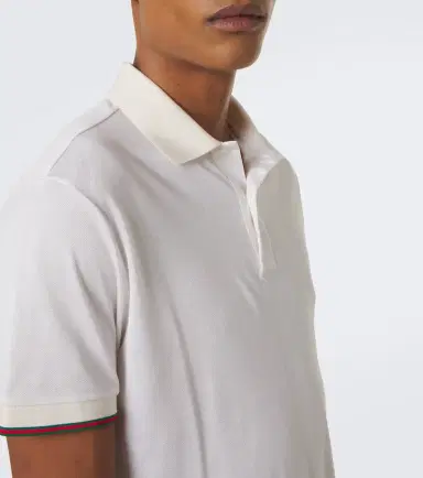 Gucci Web Stripe silk jersey polo shirt | Thumbnail 3 Gucci Web Stripe silk jersey polo shirt | Thumbnail 3