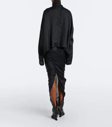 Rick Owens Soft Pillar gathered printed maxi skirt | Thumbnail 6 Rick Owens Soft Pillar gathered printed maxi skirt | Thumbnail 6