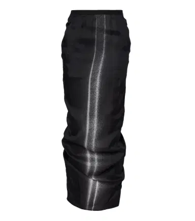 Rick Owens Soft Pillar gathered printed maxi skirt | Thumbnail 1 Rick Owens Soft Pillar gathered printed maxi skirt | Thumbnail 1