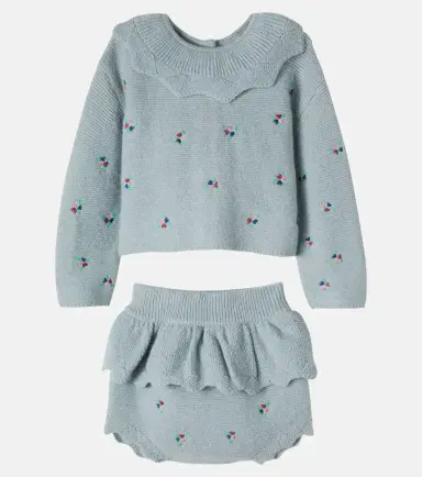 C'era Una Volta Baby Lana cardigan and bloomers set | Thumbnail 2 C'era Una Volta Baby Lana cardigan and bloomers set | Thumbnail 2