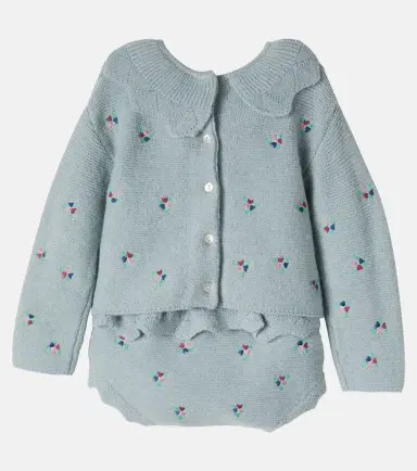 C'era Una Volta Baby Lana cardigan and bloomers set | Thumbnail 3 C'era Una Volta Baby Lana cardigan and bloomers set | Thumbnail 3
