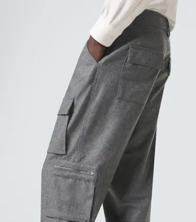 Brunello Cucinelli Virgin wool flannel cargo pants | Thumbnail 3 Brunello Cucinelli Virgin wool flannel cargo pants | Thumbnail 3