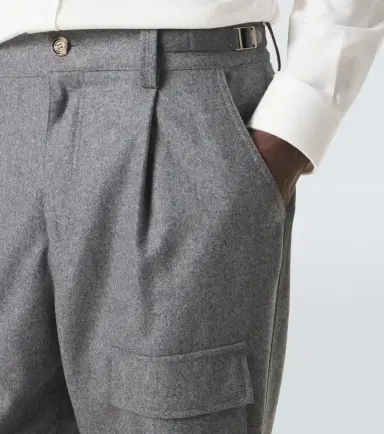 Brunello Cucinelli Virgin wool flannel cargo pants | Thumbnail 4 Brunello Cucinelli Virgin wool flannel cargo pants | Thumbnail 4