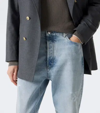 Brunello Cucinelli Distressed straight jeans | Thumbnail 6 Brunello Cucinelli Distressed straight jeans | Thumbnail 6