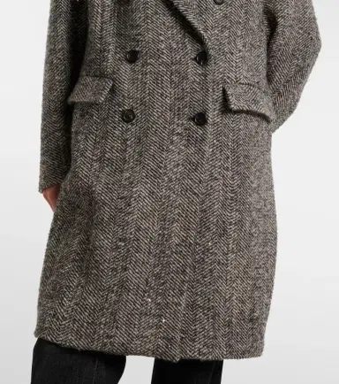 Brunello Cucinelli Herringbone wool-blend coat | Thumbnail 3 Brunello Cucinelli Herringbone wool-blend coat | Thumbnail 3