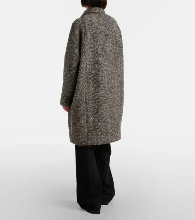 Brunello Cucinelli Herringbone wool-blend coat | Thumbnail 5 Brunello Cucinelli Herringbone wool-blend coat | Thumbnail 5