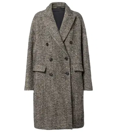 Brunello Cucinelli Herringbone wool-blend coat | Thumbnail 1 Brunello Cucinelli Herringbone wool-blend coat | Thumbnail 1