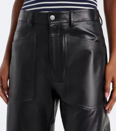 Nili Lotan Leather barrel-leg pants | Thumbnail 2 Nili Lotan Leather barrel-leg pants | Thumbnail 2
