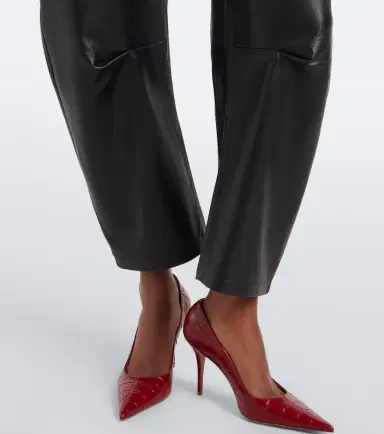 Nili Lotan Leather barrel-leg pants | Thumbnail 4 Nili Lotan Leather barrel-leg pants | Thumbnail 4