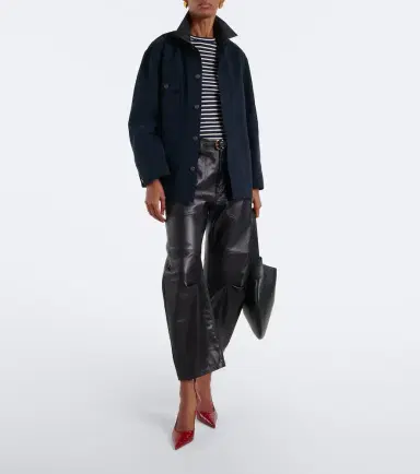 Nili Lotan Leather barrel-leg pants | Thumbnail 5 Nili Lotan Leather barrel-leg pants | Thumbnail 5