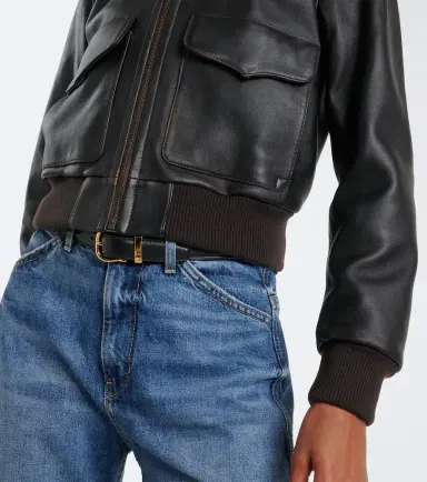 Nili Lotan Leather bomber jacket | Thumbnail 4 Nili Lotan Leather bomber jacket | Thumbnail 4