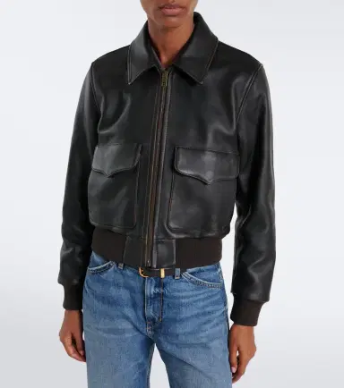 Nili Lotan Leather bomber jacket | Thumbnail 6 Nili Lotan Leather bomber jacket | Thumbnail 6