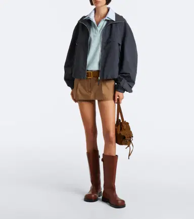 Acne Studios Layered cotton-blend piqué polo shirt | Thumbnail 2 Acne Studios Layered cotton-blend piqué polo shirt | Thumbnail 2