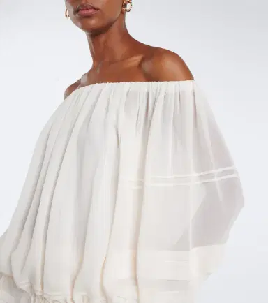 Xu Zhi Lace-trimmed off-shoulder top | Thumbnail 3 Xu Zhi Lace-trimmed off-shoulder top | Thumbnail 3