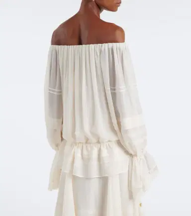 Xu Zhi Lace-trimmed off-shoulder top | Thumbnail 5 Xu Zhi Lace-trimmed off-shoulder top | Thumbnail 5