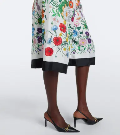 Gucci Flora silk twill culottes | Thumbnail 5 Gucci Flora silk twill culottes | Thumbnail 5