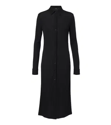 Gucci Semi-sheer crêpe jersey shirt dress | Thumbnail 1 Gucci Semi-sheer crêpe jersey shirt dress | Thumbnail 1