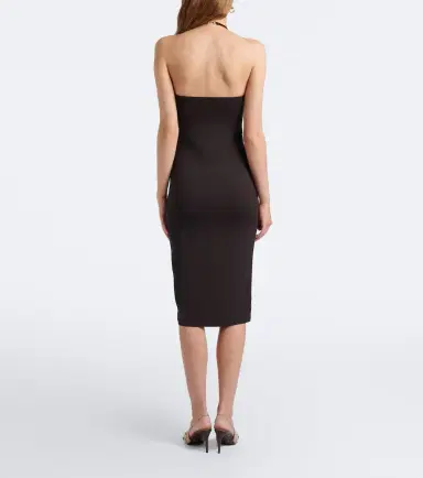 Gucci Horsebit crêpe jersey midi dress | Thumbnail 4 Gucci Horsebit crêpe jersey midi dress | Thumbnail 4