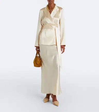 Joseph Isaak silk satin maxi skirt | Thumbnail 2 Joseph Isaak silk satin maxi skirt | Thumbnail 2