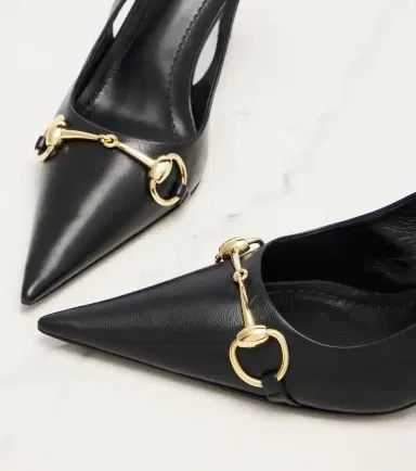 Gucci Donna Horsebit leather slingback pumps | Thumbnail 2 Gucci Donna Horsebit leather slingback pumps | Thumbnail 2