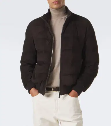 FEDELI Padded suede bomber jacket | Thumbnail 3 FEDELI Padded suede bomber jacket | Thumbnail 3