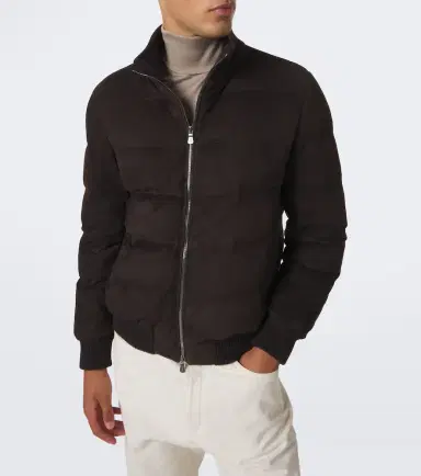 FEDELI Padded suede bomber jacket | Thumbnail 4 FEDELI Padded suede bomber jacket | Thumbnail 4