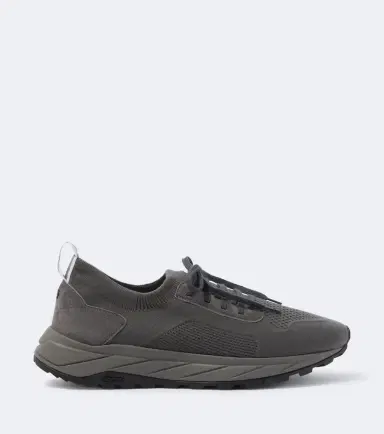 Fedeli Knitted suede-trimmed sneakers | Thumbnail 5 Fedeli Knitted suede-trimmed sneakers | Thumbnail 5