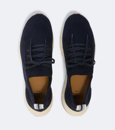 Fedeli Knitted suede-trimmed sneakers | Thumbnail 2 Fedeli Knitted suede-trimmed sneakers | Thumbnail 2