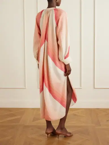 Marrakshi Life The Smock Striped Cotton Midi Dress | Thumbnail 3 Marrakshi Life The Smock Striped Cotton Midi Dress | Thumbnail 3