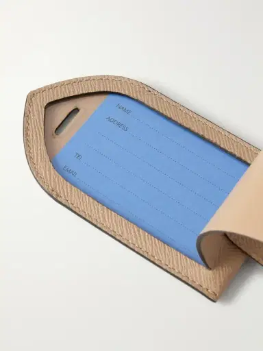 Smythson Panama Leather Luggage Tag | Thumbnail 3 Smythson Panama Leather Luggage Tag | Thumbnail 3