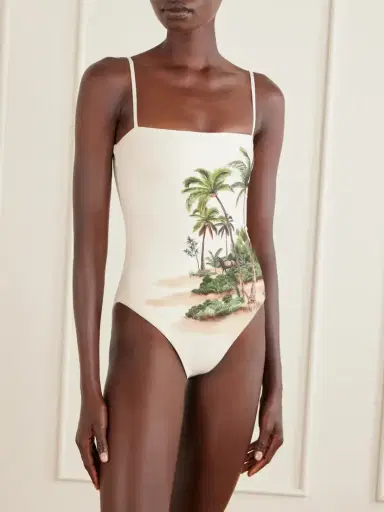 Agua by Agua Bendita Durazno Arena Printed Recycled Swimsuit | Thumbnail 2 Agua by Agua Bendita Durazno Arena Printed Recycled Swimsuit | Thumbnail 2