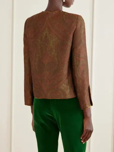 Etro Paisley-jacquard Crepe Blazer | Thumbnail 4 Etro Paisley-jacquard Crepe Blazer | Thumbnail 4