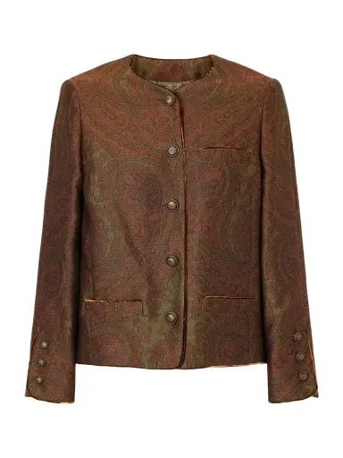 Etro Paisley-jacquard Crepe Blazer | Thumbnail 1 Etro Paisley-jacquard Crepe Blazer | Thumbnail 1