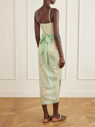 Agua by Agua Bendita Lavanda Playa Printed Cotton And Silk-blend Voile Coverup | Thumbnail 4 Agua by Agua Bendita Lavanda Playa Printed Cotton And Silk-blend Voile Coverup | Thumbnail 4