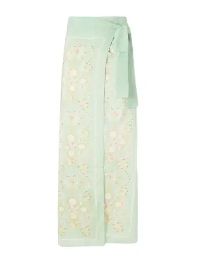 Agua by Agua Bendita Lavanda Playa Printed Cotton And Silk-blend Voile Coverup | Thumbnail 1 Agua by Agua Bendita Lavanda Playa Printed Cotton And Silk-blend Voile Coverup | Thumbnail 1