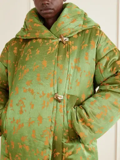 Dries Van Noten Hooded Padded Floral-jacquard Short Jacket | Thumbnail 5 Dries Van Noten Hooded Padded Floral-jacquard Short Jacket | Thumbnail 5