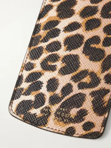 Smythson Panama Leopard-print Leather Glasses Case | Thumbnail 3 Smythson Panama Leopard-print Leather Glasses Case | Thumbnail 3