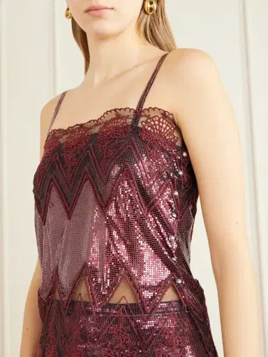 Rabanne Lace-trimmed Chainmail Camisole | Thumbnail 4 Rabanne Lace-trimmed Chainmail Camisole | Thumbnail 4