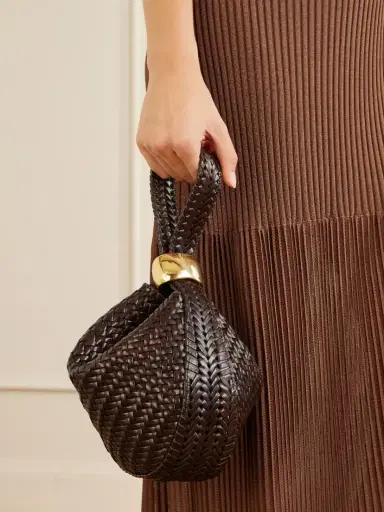 AMANU The Zambia Woven Leather Clutch Bag | Thumbnail 2 AMANU The Zambia Woven Leather Clutch Bag | Thumbnail 2