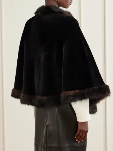 Nour Hammour Shearling Shawl | Thumbnail 4 Nour Hammour Shearling Shawl | Thumbnail 4