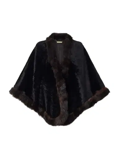 Nour Hammour Shearling Shawl | Thumbnail 1 Nour Hammour Shearling Shawl | Thumbnail 1