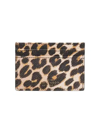 Smythson Panama Leopard-printed Leather Cardholder | Thumbnail 1 Smythson Panama Leopard-printed Leather Cardholder | Thumbnail 1