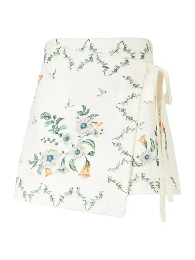 Luna Brisa Floral-printed Linen Pareo Luna Brisa Floral-printed Linen Pareo