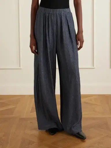 Cortana Anhelo Crinkled Silk-charmeuse Wide-leg Pants | Thumbnail 3 Cortana Anhelo Crinkled Silk-charmeuse Wide-leg Pants | Thumbnail 3