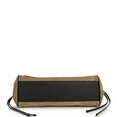 Chanel Chanel Small "Urban Essential" East West Shopping Tote Black Grained Calfskin and Beige Suede Gold Hardware | Thumbnail 6 Chanel Chanel Small "Urban Essential" East West Shopping Tote Black Grained Calfskin and Beige Suede Gold Hardware | Thumbnail 6