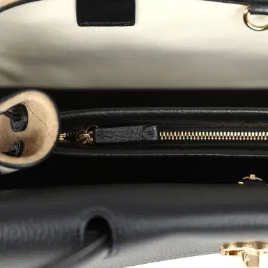 Chanel Chanel Small "Urban Essential" East West Shopping Tote Black Grained Calfskin and Beige Suede Gold Hardware | Thumbnail 8 Chanel Chanel Small "Urban Essential" East West Shopping Tote Black Grained Calfskin and Beige Suede Gold Hardware | Thumbnail 8